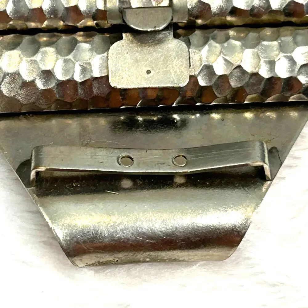 Vintage‎ Hammered Metal Belt Buckle